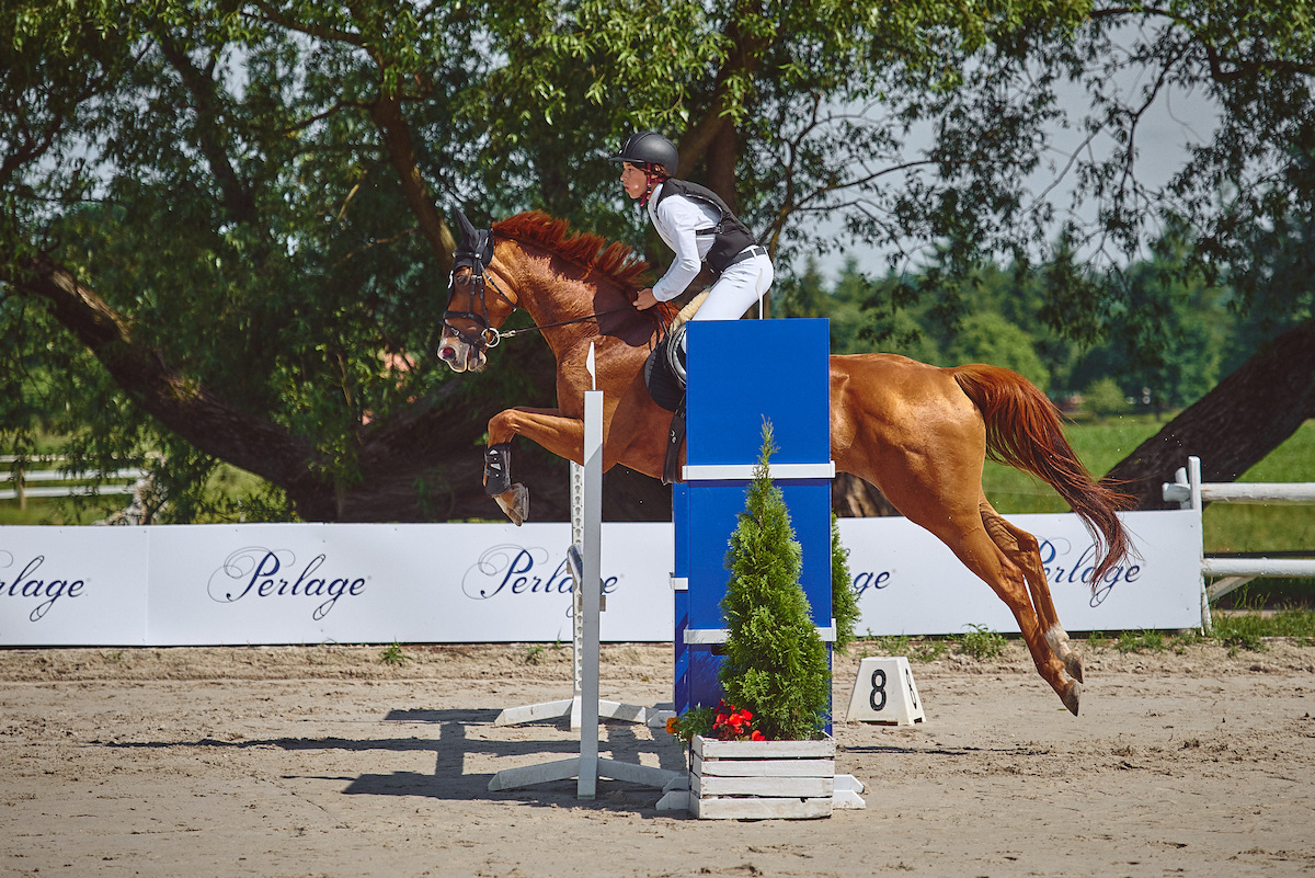 Skok podczas Gałkowo Masters 2020