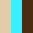 BEIGE / TURQUOISE / BROWN